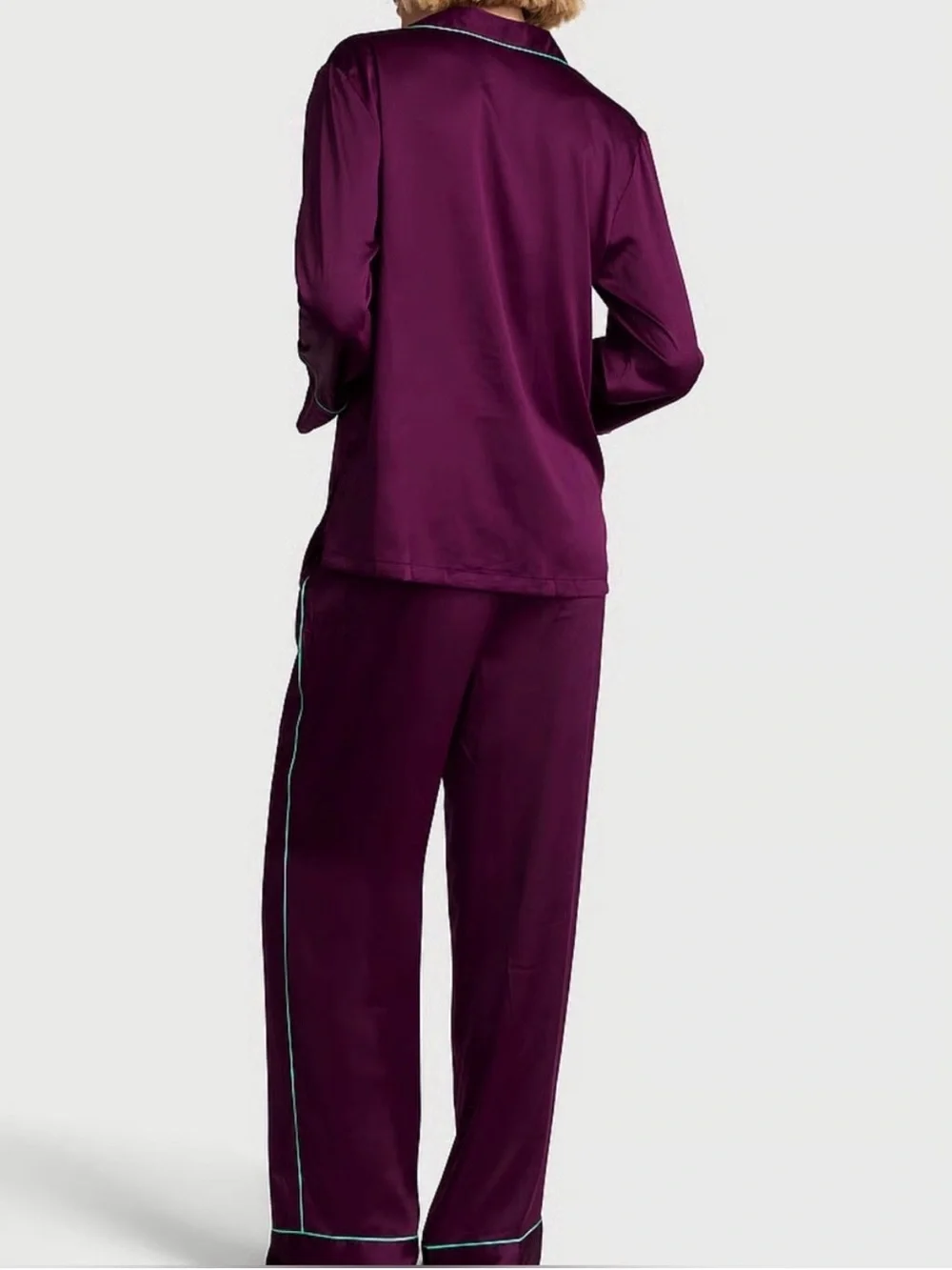 Victoria's Secret Signature Satin Long Pajama Set